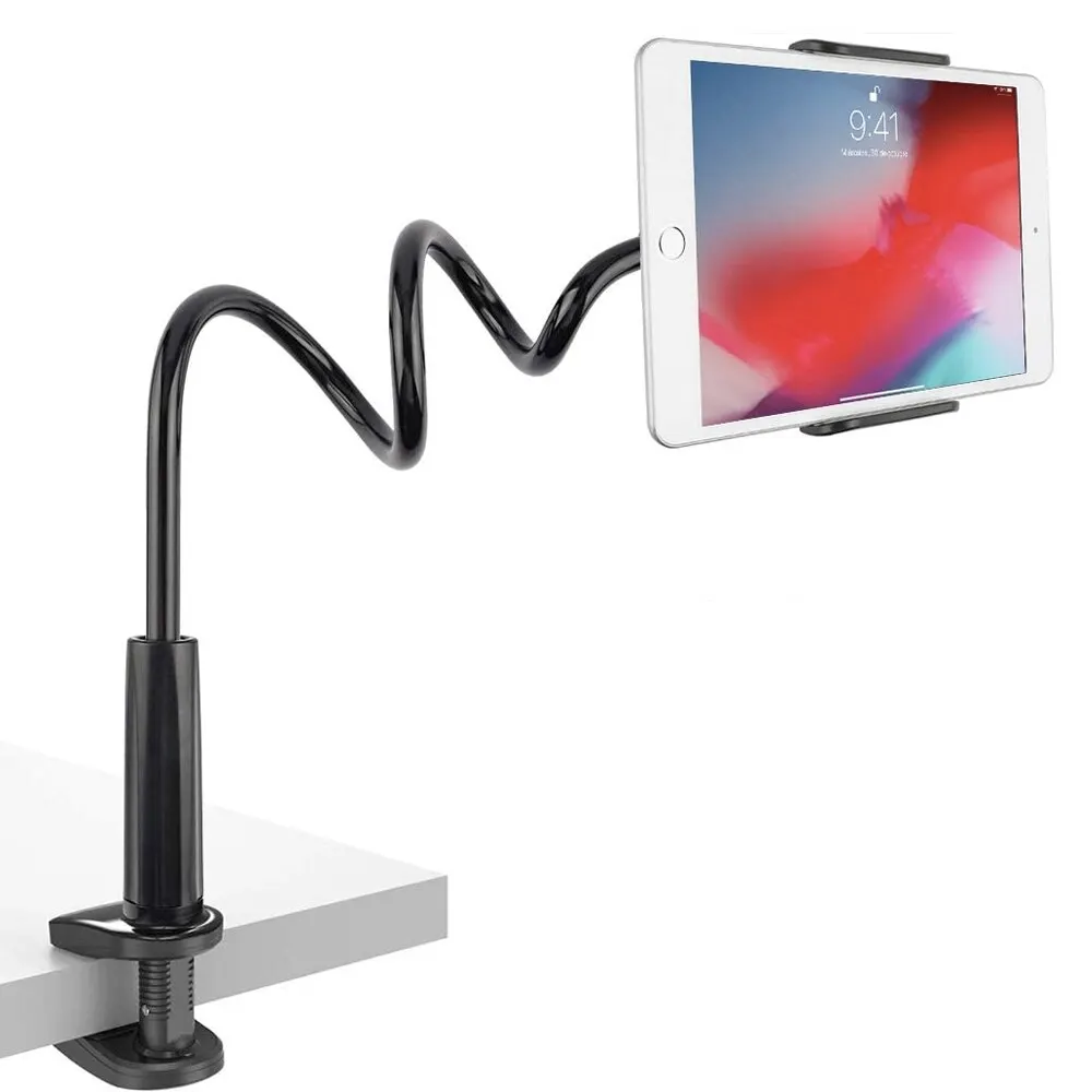 Supporto per tablet di grandi dimensioni Supporto per tablet con braccio lungo da 80 cm per iPad Air Pro Mini supporti per tablet Staffa a clip da 4