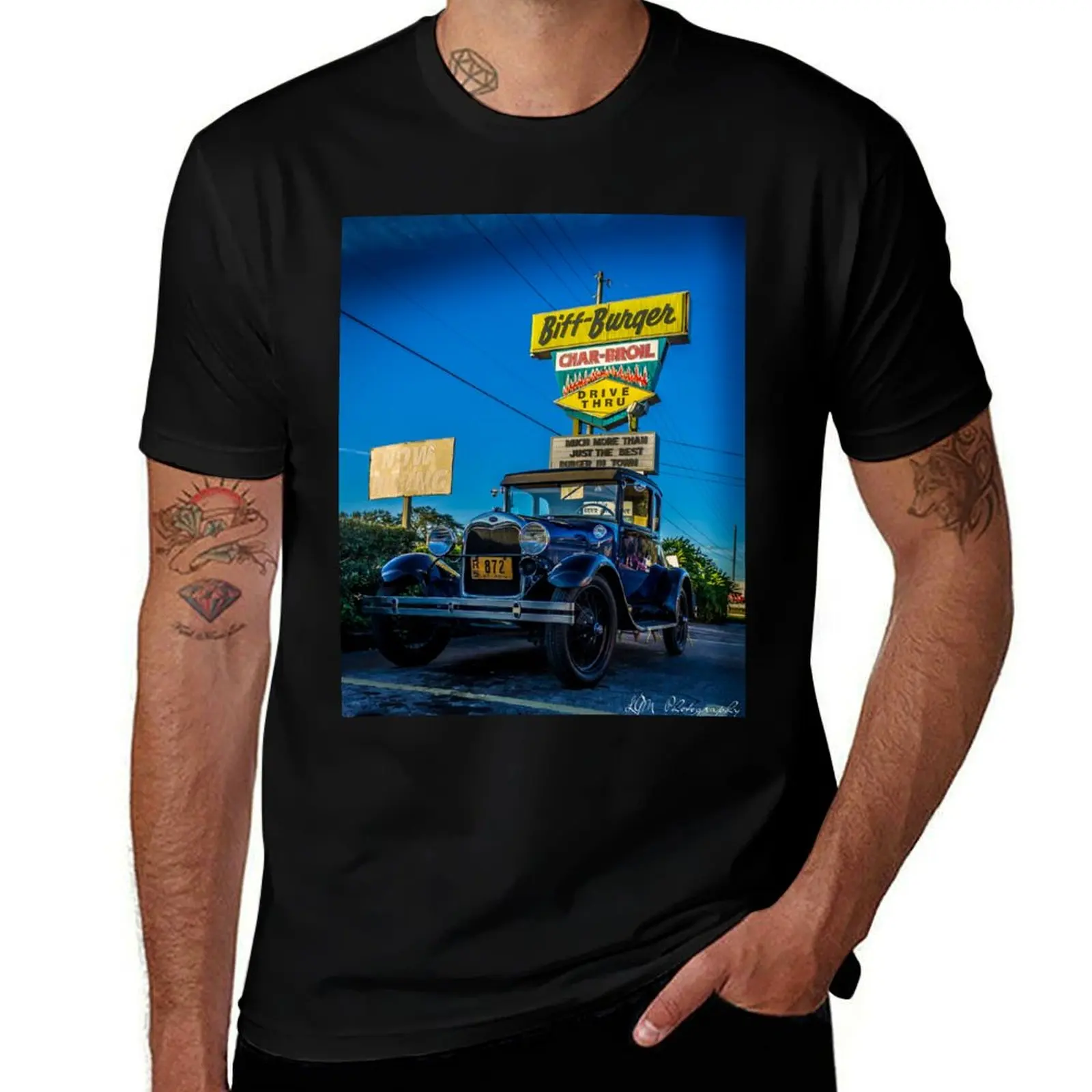 Biff Burger Car Show T-Shirt t shirt personalised anime t shirts oversize t shirts for man graphic funny T-Shirt