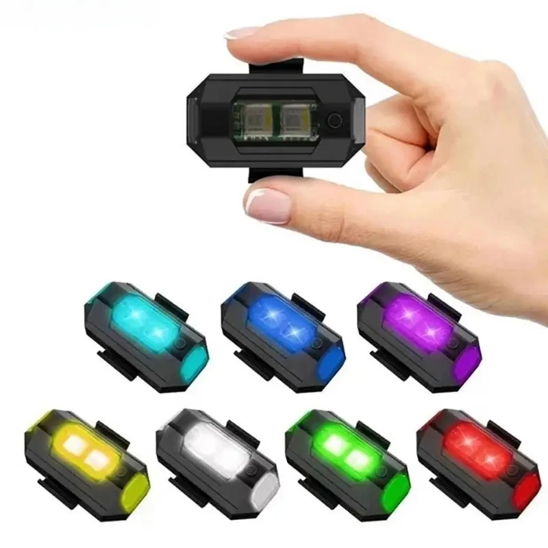 Rechargeable LED Strobe Light, Universal for Bicycle, Motorcycle, Drone, Aircraft DIY Modification