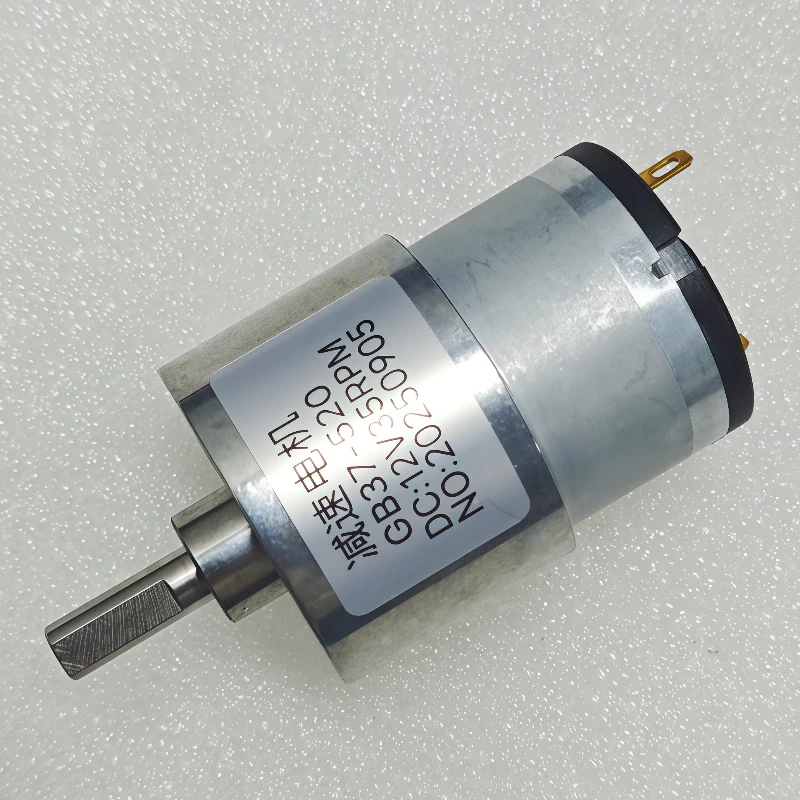 JGB37-520 12V/24V DC Gear Motor 7RPM to 600RPM High Torque Gear Box Reversible Electric Reduction Geared Motor