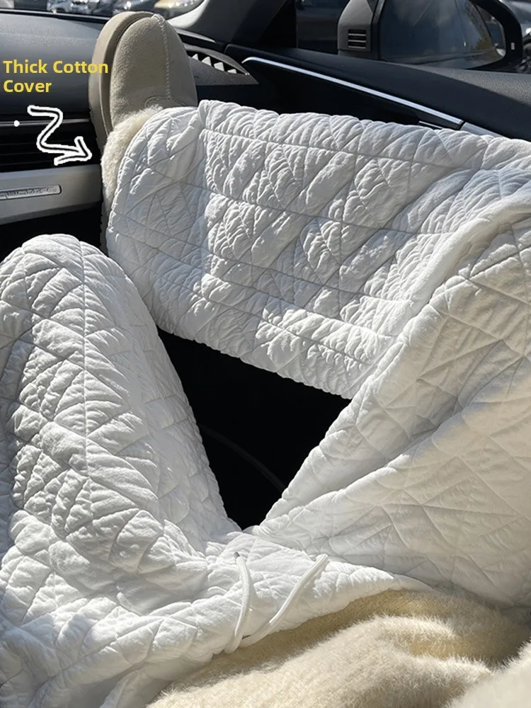 

Утепленные прямые хлопковые брюки для мужчин, зимняя верхняя одежда, свободные широкие брюки, белые стеганые хлопковые брюки