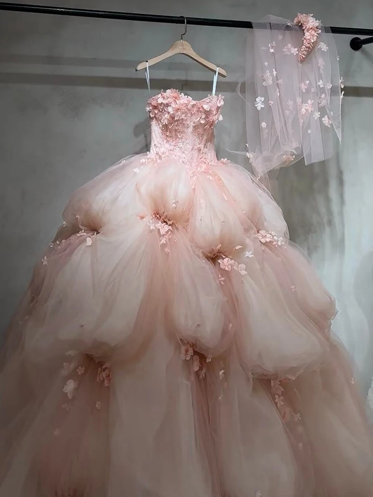 Vestido de baile rosa princ sle noite dr feminino de luxo leve poliéster fibra elástica saia longa