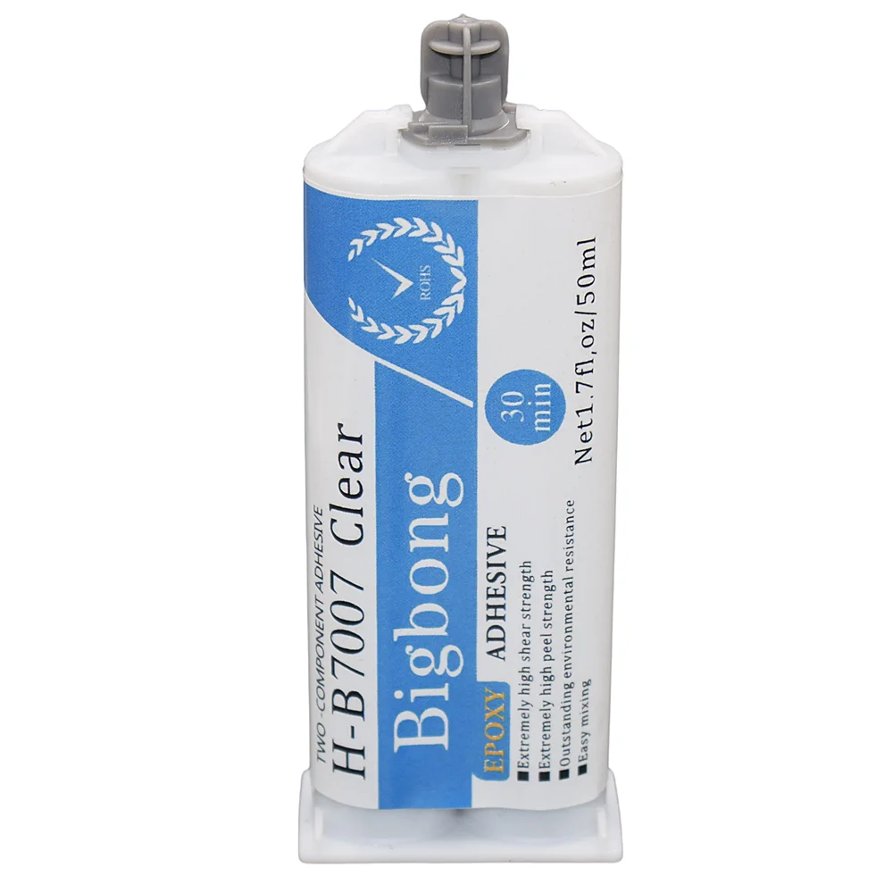 Epoxidharz Superkleber Dichtmasse Klebstoffe 50ml Klarer AB-Kleber 1:1 Zweikomponenten-Flüssigklebstoff Bigbong Starker Epoxidkleber – Detail 4