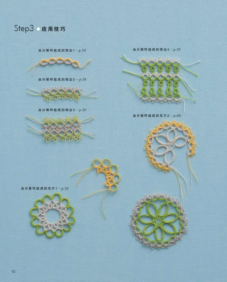 Tomoko Morimoto Tatting Lace Book, Padrões De Tricô, Livro De Tecelagem, Mundo, Peça De Flor