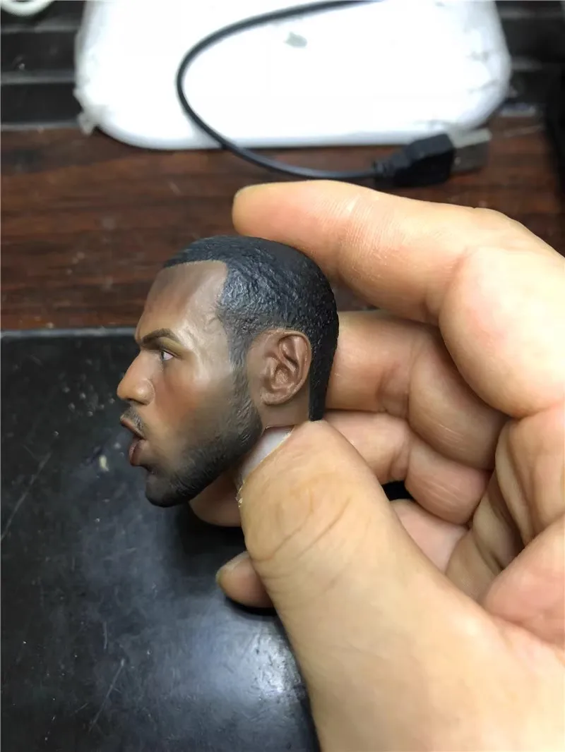 1:6 Scale Model Headscuplt Toy Basketball Headcarving Roaring Version For 12 Inch Action Figure Male Body Collection Doll Gifts