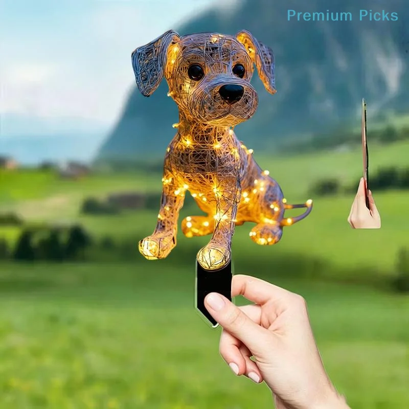 portable2D Flat Neon Color Cat Garden Stake Stylish Animal Theme Yard Decoration for Outdoor Flowerbed Weatherproof