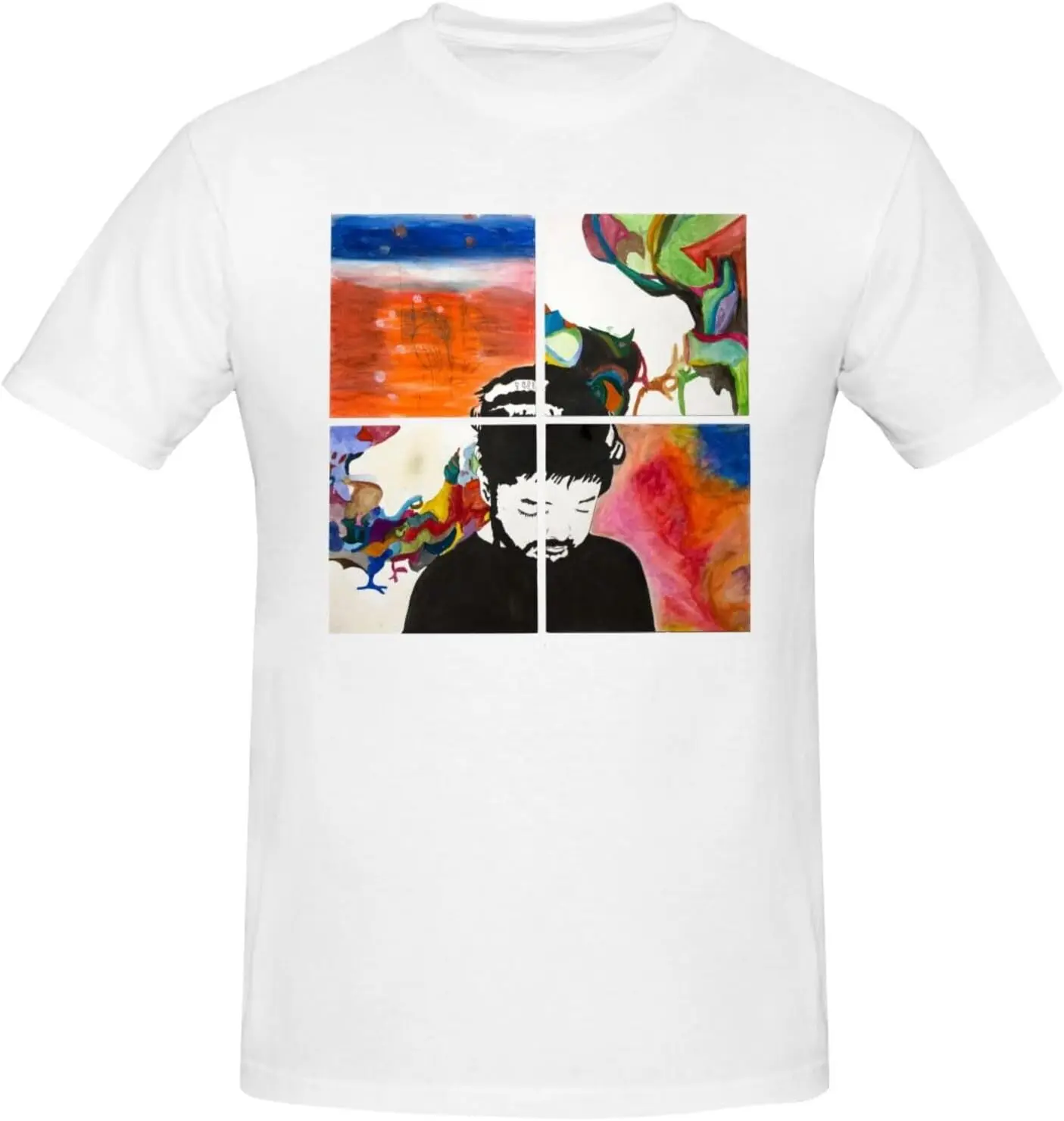 

Nujabes мужские футболки с коротким рукавом с графическим рисунком, Повседневная Новинка, хлопок, цвет черный