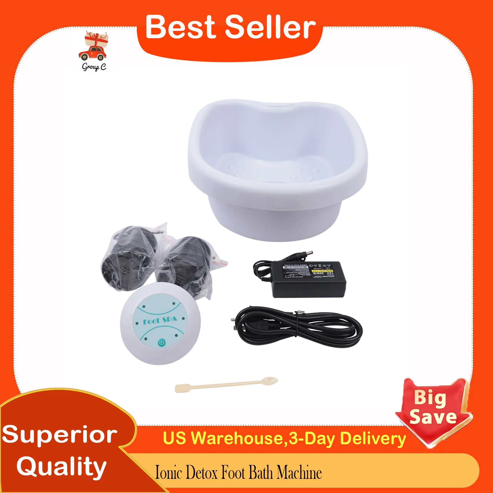 

Ionic Detox Foot Bath Machine, Ionic Foot Spa Detoxifier with Tub, Portable Home Foot Bath for Relaxation Body Cleansing
