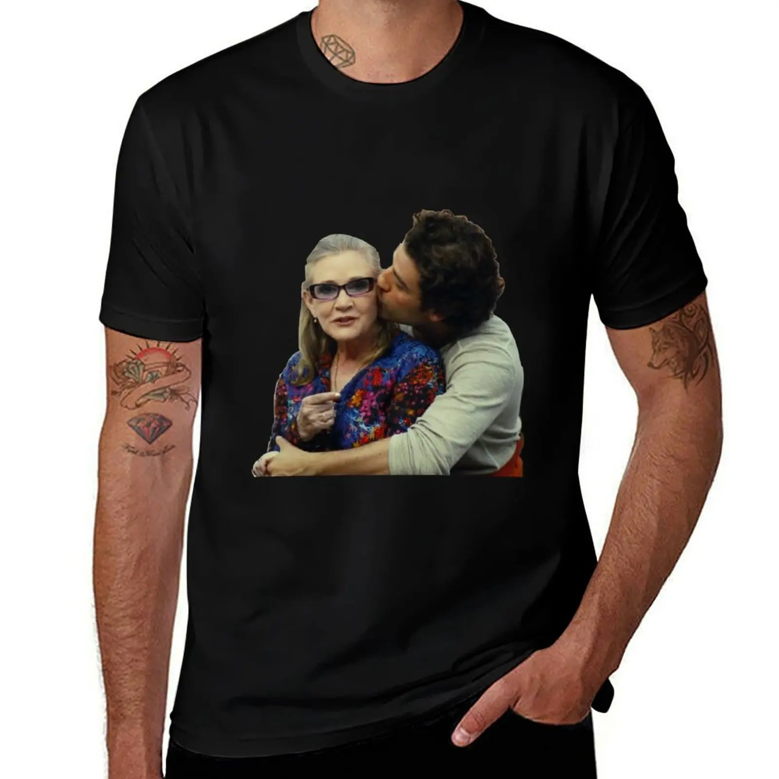 

Carrie Fisher and Oscar Isaac T-Shirt Casual Daily Outfit T-Shirt