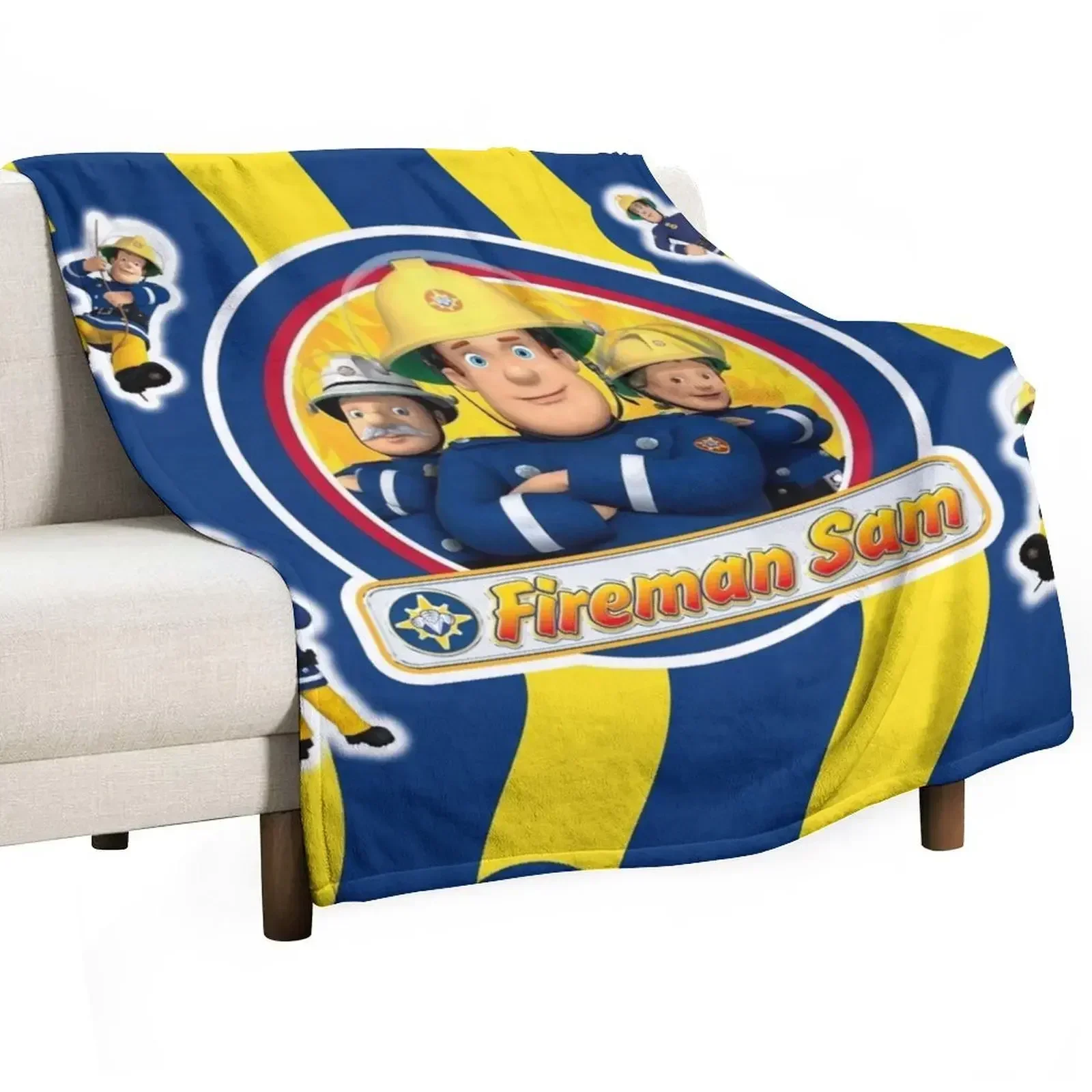 

Fireman Sam Abstract Throw Blanket Weighted Thermals For Travel For Baby Flannels Blankets