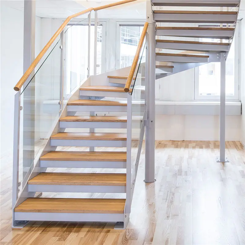 Customization steps wood with oak stair treads staircase