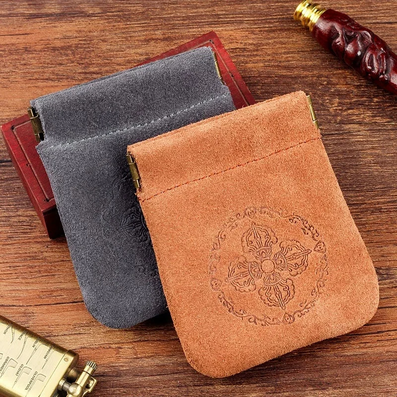 

Lightweight Cowhide Leather Multi-Storage Bag: Jewelry Organizer Portable Tobacco Pipes Bag,Lighter Pouch Cigarette Pipes Holder