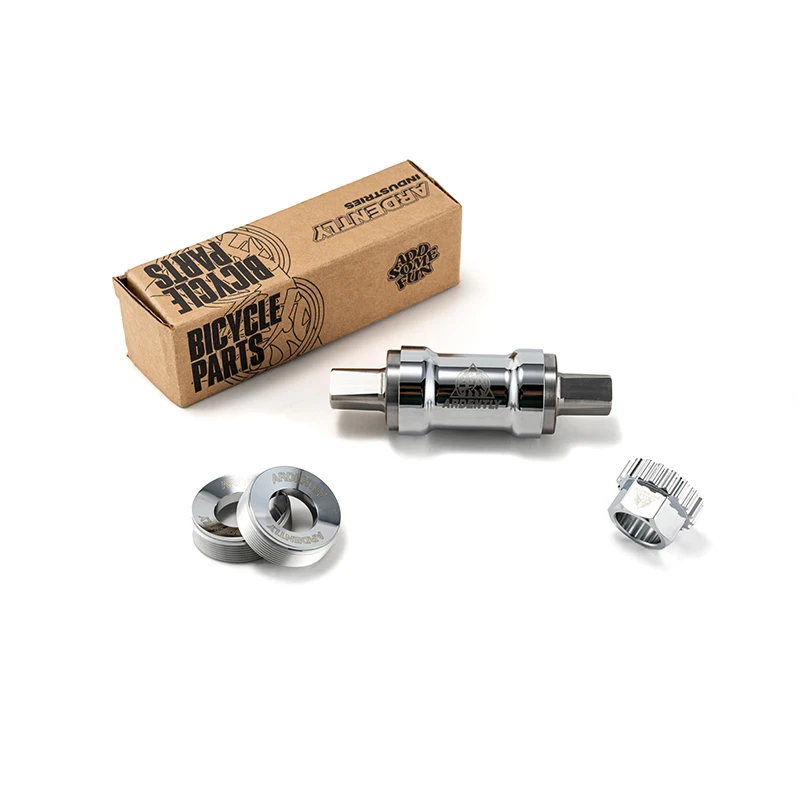 RDENTLY مربع سبائك التيتانيوم الموضوع عدة Fxied والعتاد الدراجة المحور كرانسيت جزء الدراجة كرانسيت رمح دراجة أسفل قوس دراجة B