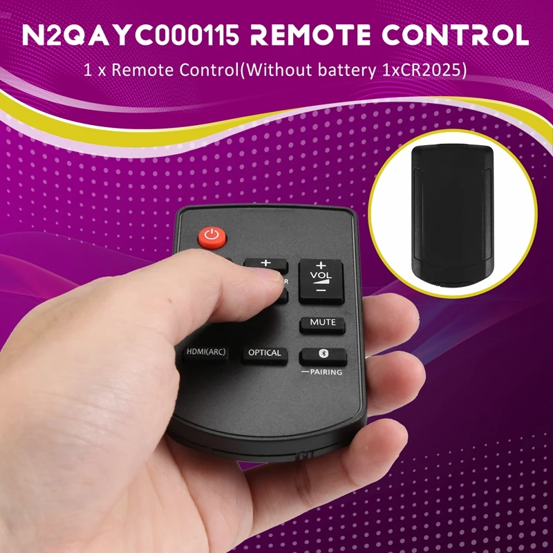Remote Control N2QAYC000115 for SU-HTB488 SC-HTB688EB-K SC-HTB688EGS Home Theater Sound Bar Audio System