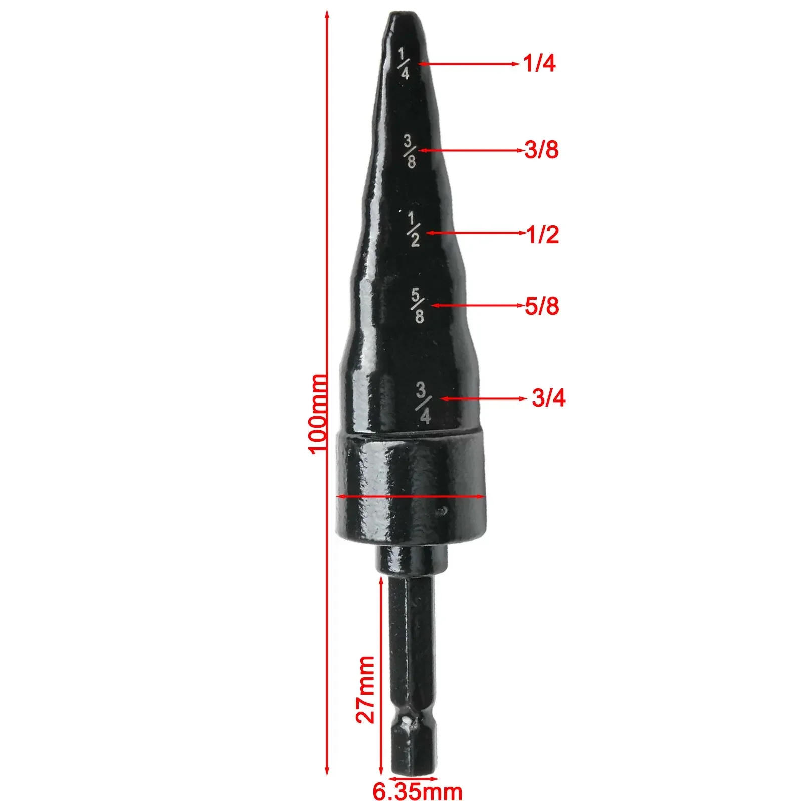 

For Copper Tubing 5 In 1 Pipe Expander Swaging Drill Bit Set 1 2 Inch 6 Pieces Set Convenient Use Easy To Braze