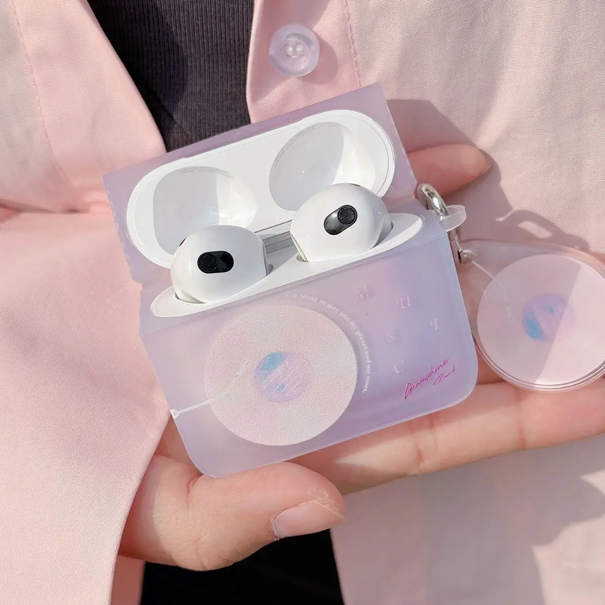 Custodia Bluetooth senza fili per AirPods1/2 AirPods3 AirPods pro e pro2 cover per auricolari con motivo floreale in tpu