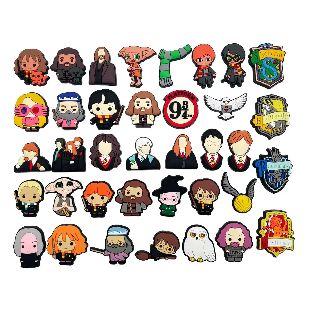 17-45Pcs Cartoon Shoe Charms Accessories Harry Potter Shoes Decoration Clog Sandal Buckle DIY Kids Party Gifts view 3