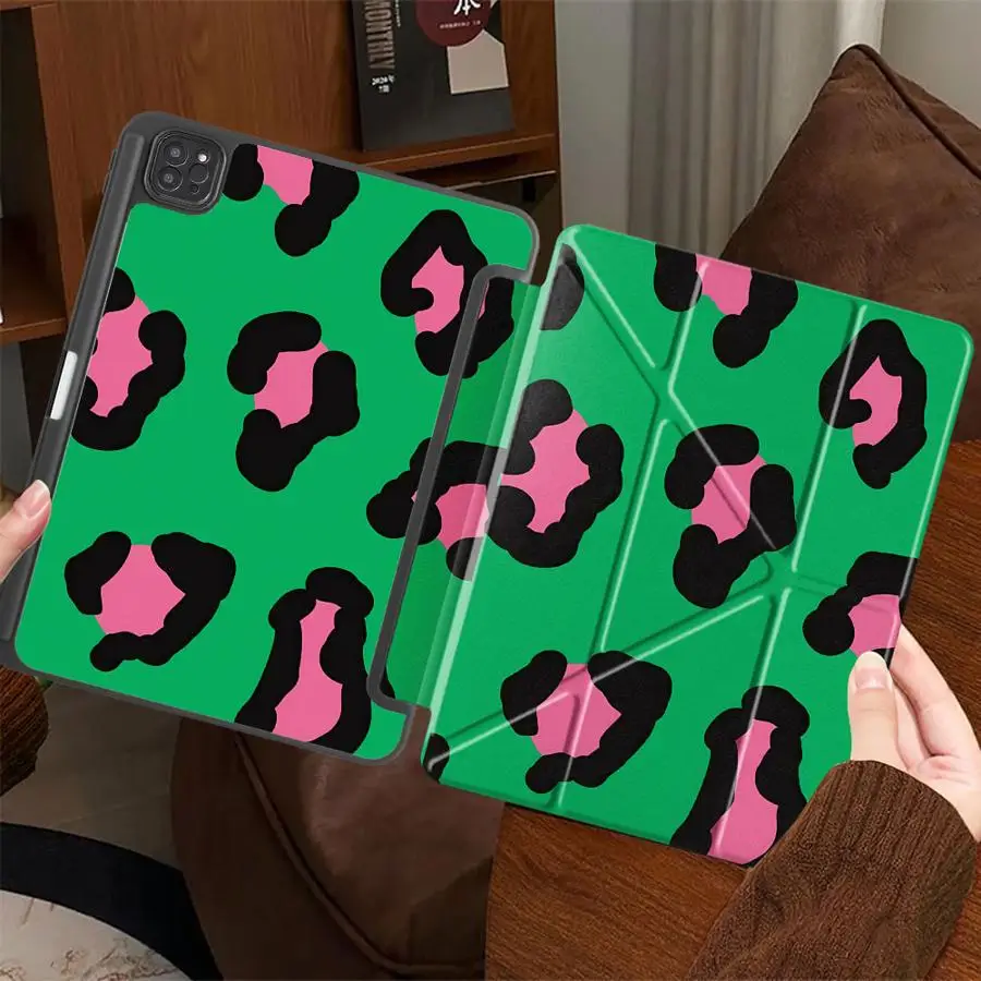 capa-para-tablet-com-estampa-de-leopardo-verde-e-estrelas-para-ipad-mini-6-7-pro-11ª-10ª-9ª-8ª-7ª-geracao-129-polegadas-air-4-5-m3-m2-m4-11-polegadas-pro-2025
