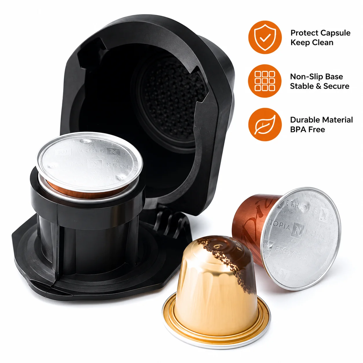 Capsule Converter Reusable Coffee Pod Adapter for Dolce Gusto Genio S Crema Piccolo XS Coffee Machine Espresso Maker Accessory