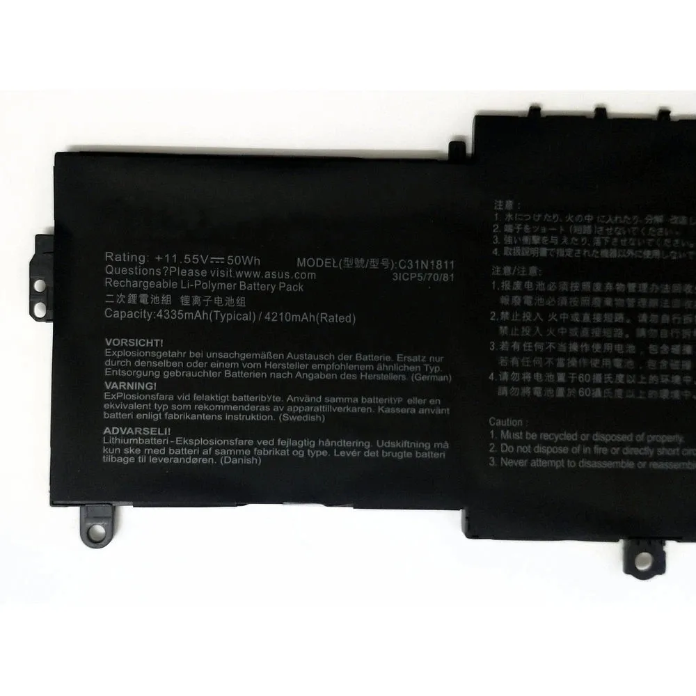 C31N1811 11.55V 50WH Laptop Batterij Voor Asus 0B200-03080000 BX433FN UX433FN-2S Voor Zenbook 14 UX433F UX433FA-A5046R