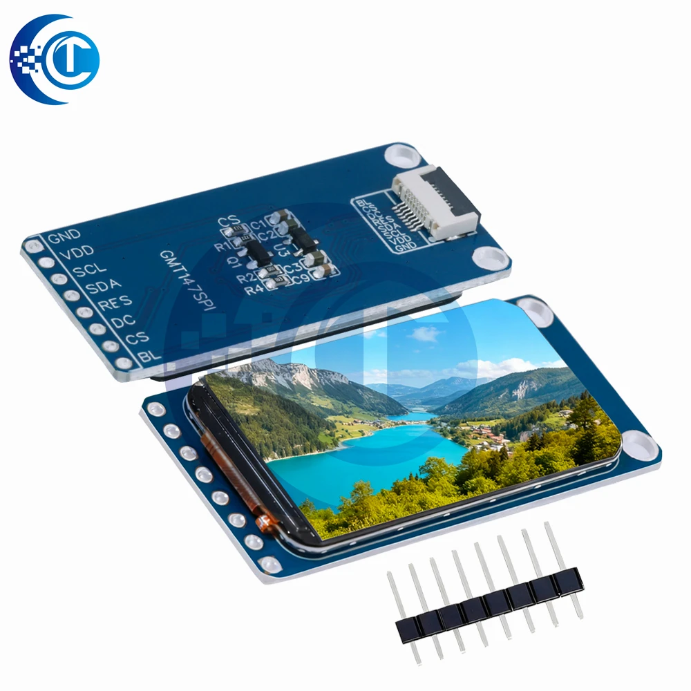1.47 "1.47 Inch 172x320 SPI Full Color TFT HD IPS Scherm LCD LED Display Module 172*320 ST7789 Controller 3.3V SPI Interface