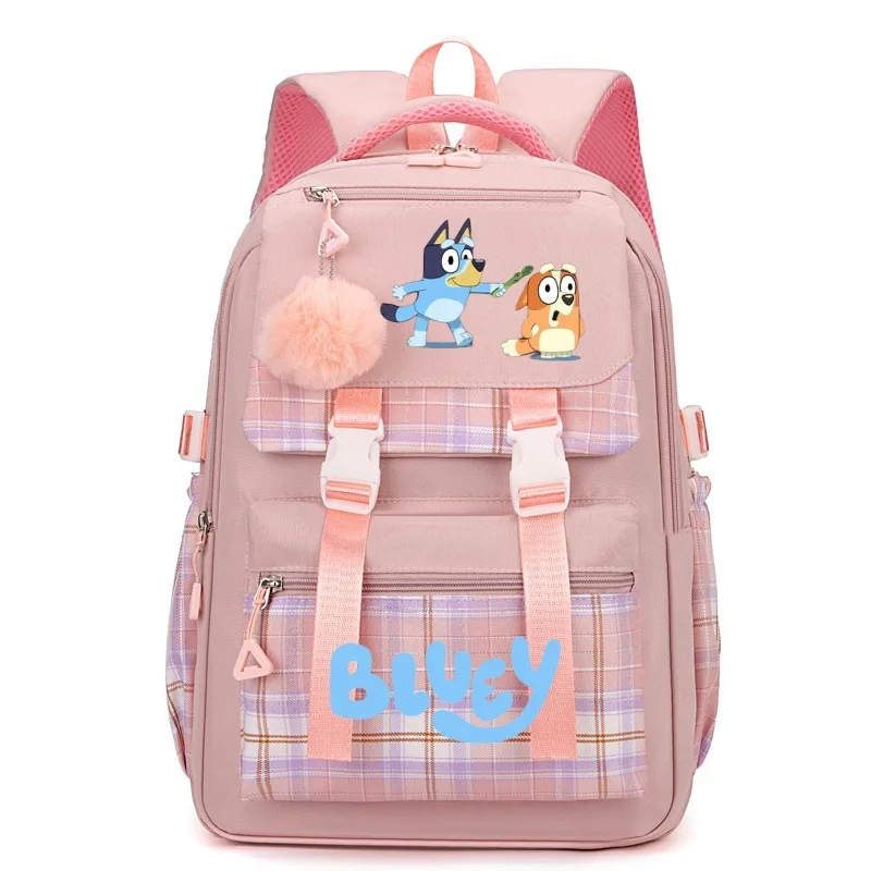 Bluey And His Friends Schoolbags For Boys And Girls  Bingo Teenagers And Children\'s Backpacks Large-capacity Cartoon Schoolbags