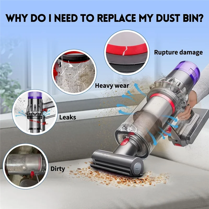 

A24P мусорная корзина, замена пылесборника для Dyson V11 V15 SV14 SV15 SV22, ведро для деталей пылесоса