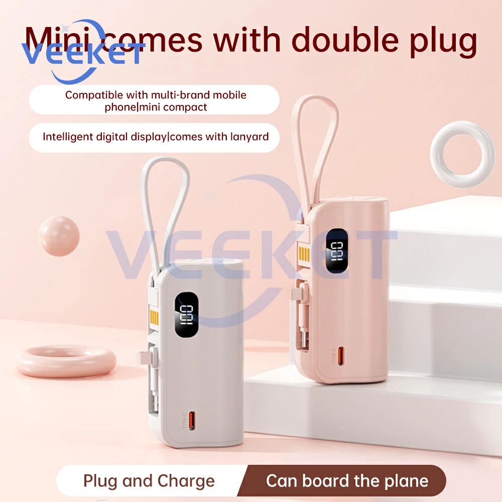 Sin soldadura 21700 Power Bank 2 en 1 Caja de batería de cargador rápido de gran capacidad Caja de bricolaje con soporte