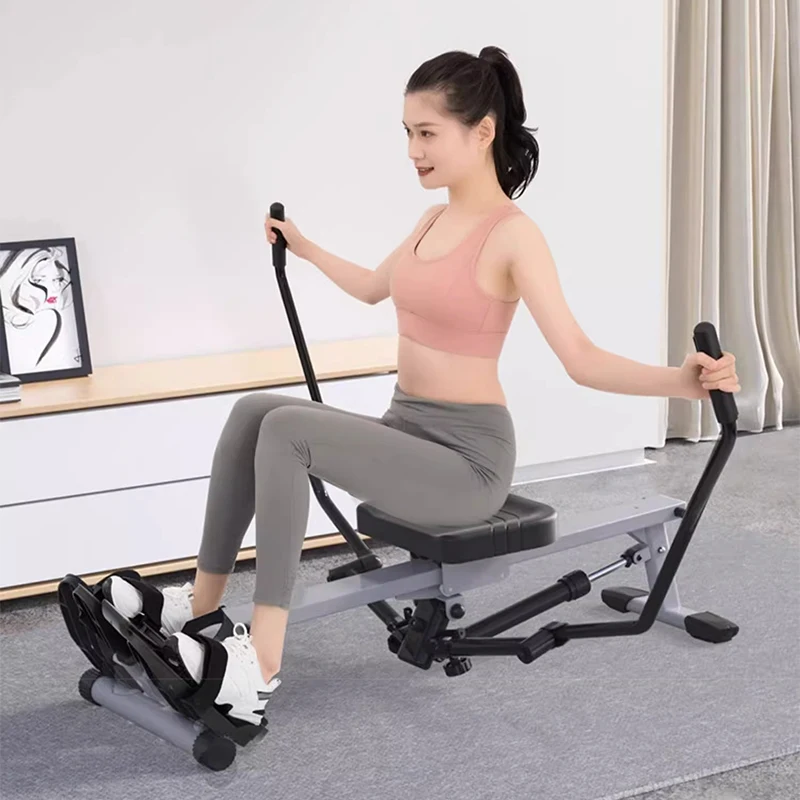 Super fat-burning simulated sculls hydraulic resistance silent rowing machine home fitness equipment rowing machine