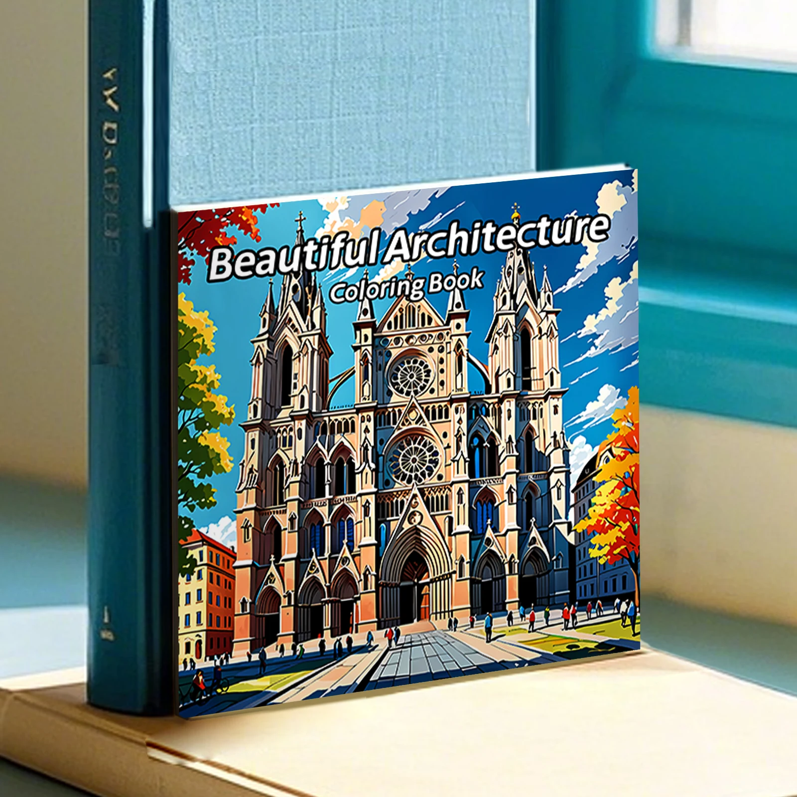 Adult Picture Book 24 Pages Beautiful Architecture Coloring Book Can Relax and Relieve Stress Graffiti Painting Drawing image 3