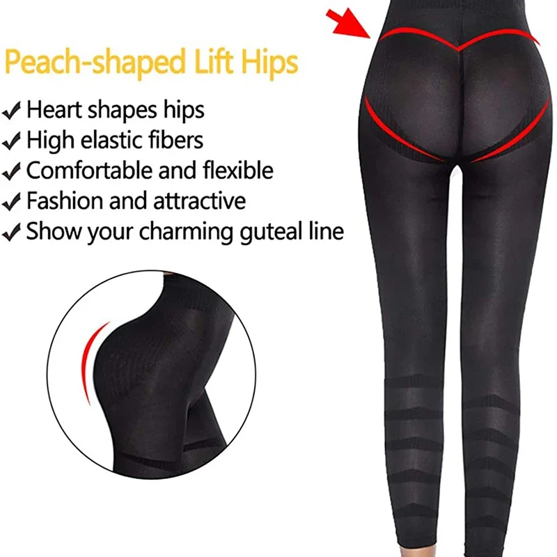 MISSMOLY Leg Slimming Body Shaper Anti Cellulite Compression Leggings High Waist Tummy Control Panties Thigh Slimmer Shapewear