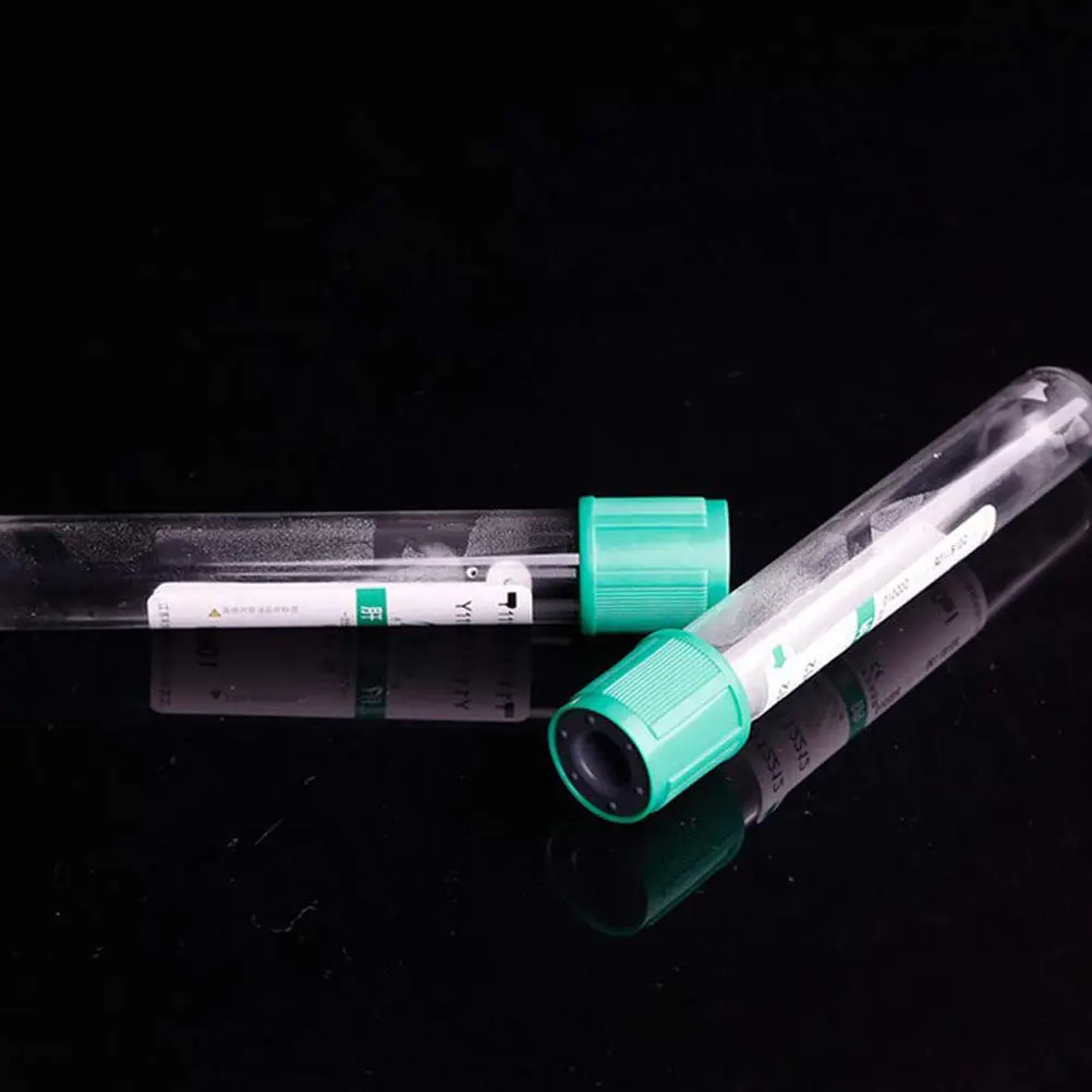 

100 шт. вакуумных пробирок для забора крови с натрием, лабораторные стеклянные пробирки для анализа крови, пробирки для натрия