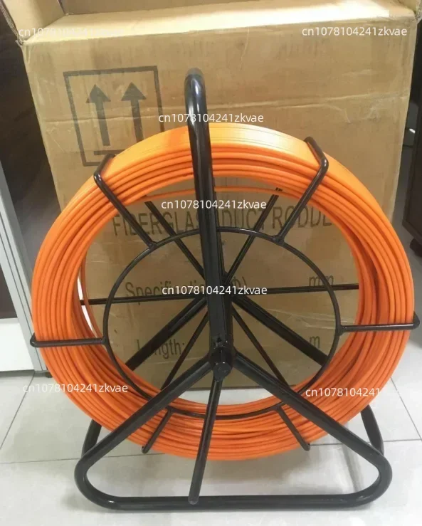 Continuous Reel Wire Cable Running Fiberglass Cable Puller 6mm 150m Fiberglass Duct Rodder Fish Tape