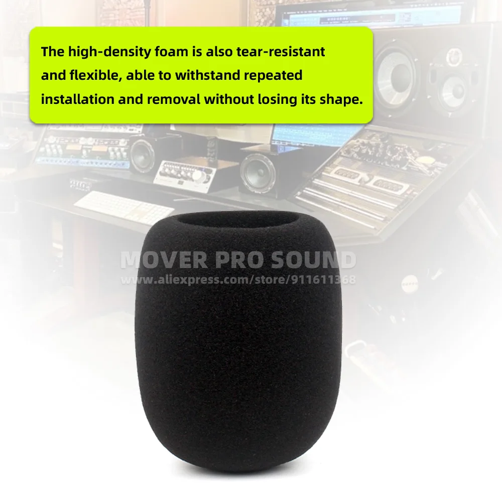 SnapVox Compatible With ZOOM H5 STUDIO Foam Shield Windscreen Recorder H5Studio H5S Pop Filter Microphone Sponge Windproof Cover view 5