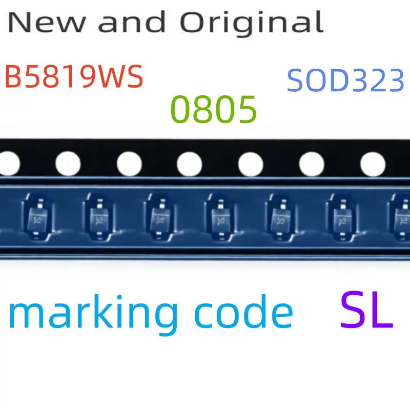 B5819Ws 40V 1A Sod323 0805 Schottky Barrier Diode Marking Code Sl