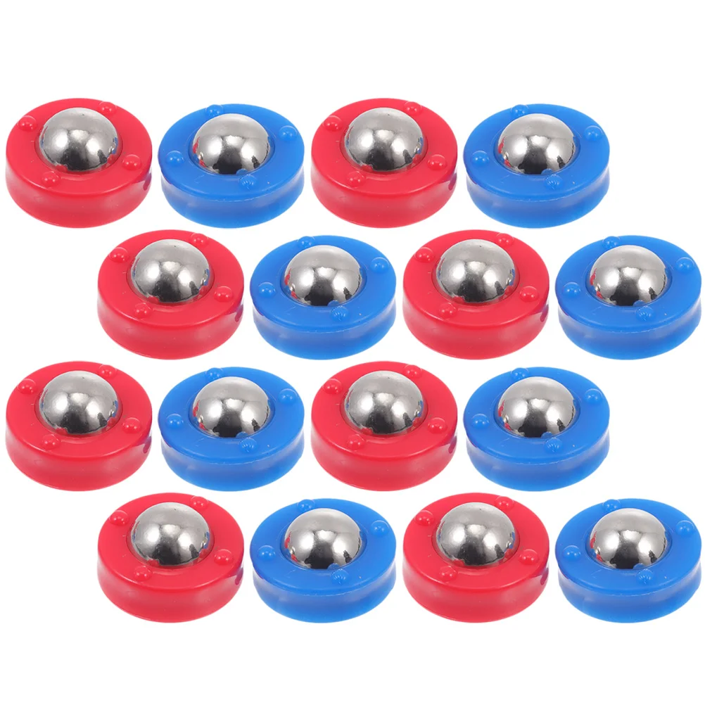 

16 Pcs Tabletop Shuffleboard Football Game Parts Supplies Checkerboard Lightweight Beads Funny Steel