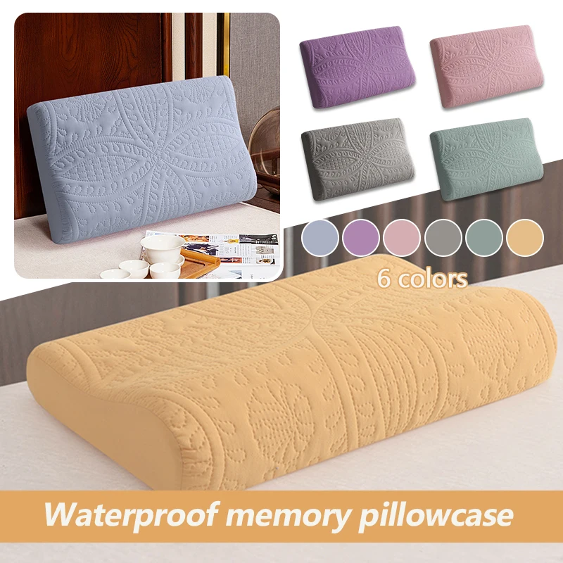 

1 Pcs Winter Thicken Quilted Pillowcase Warm Soft Pillowcases For Rebound Memory Latex Pillow Cover Waterproof