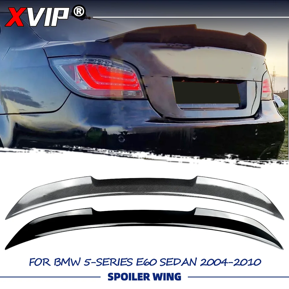 

Задний спойлер XVIP в стиле PSM, глянцевый черный, с эффектом карбона, для BMW 5-й серии E60 Седан 2004-2010