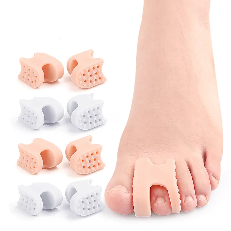 

2Pcs=1Pair Toe Separator Hallux Valgus Bunion Corrector Orthotics Feet Bone Thumb Adjuster Correction Pedicure Feet Straightener