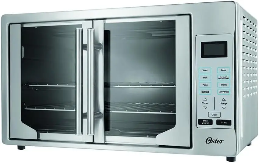 

Convection Oven, 8-in-1 Countertop Toaster Oven, XL Fits 2 16" Pizzas, Stainless Steel French Door