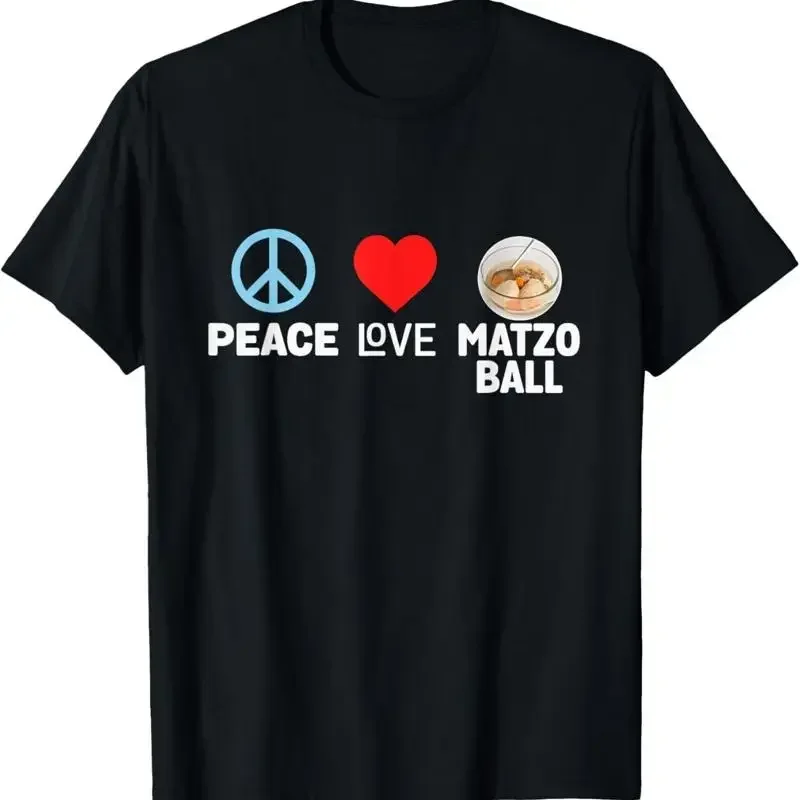 Peace Love Matzo Ball Funny Passover Seder Holiday Humor T Shirt