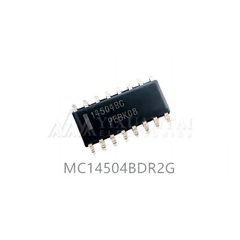 10pcs/Lot MC14504BDR2G MC14504 Voltage Level Shifter TTL to CMOS 6-CH Unidirectional 16-Pin SOIC T/R  New