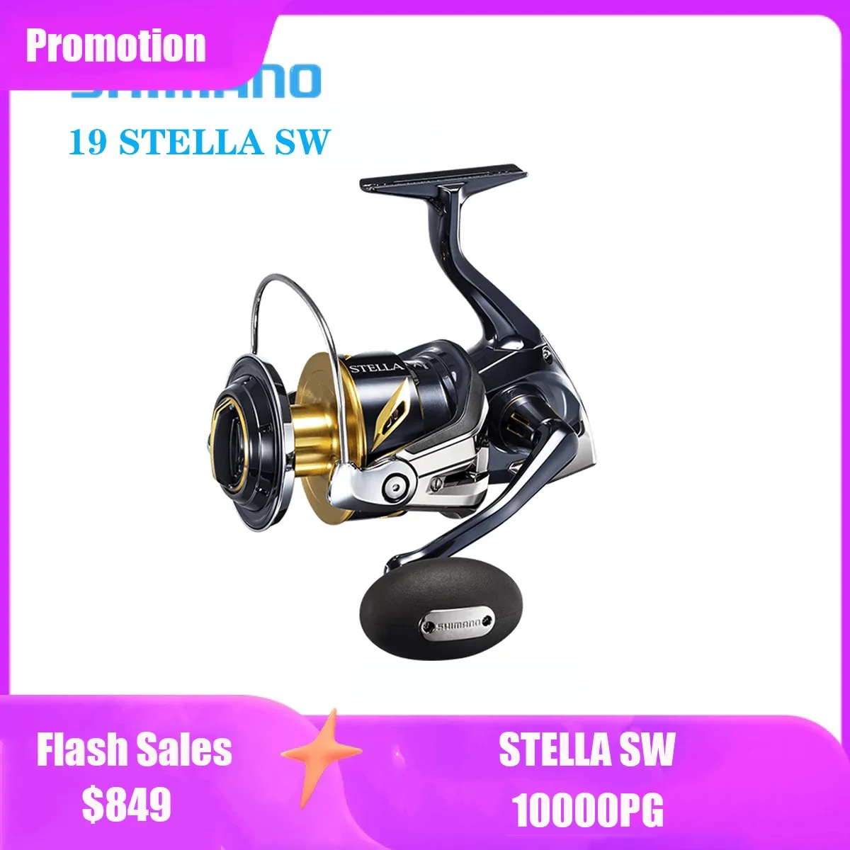 

2019 NEW Original SHIMANO STELLA SW Spinning Fishing Reels 10000PG Saltwater Fishing Wheel Made in Japan