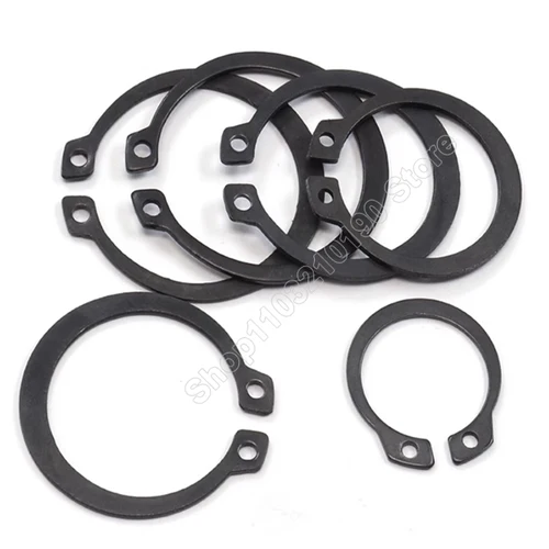 Imagen 2 del producto Anillos de retención de clip externo tipo M5 M6 M7 M8 M9 M10 M11 M12-M150 C para eje 65Mn anillos de presión de acero al manganeso DIN471