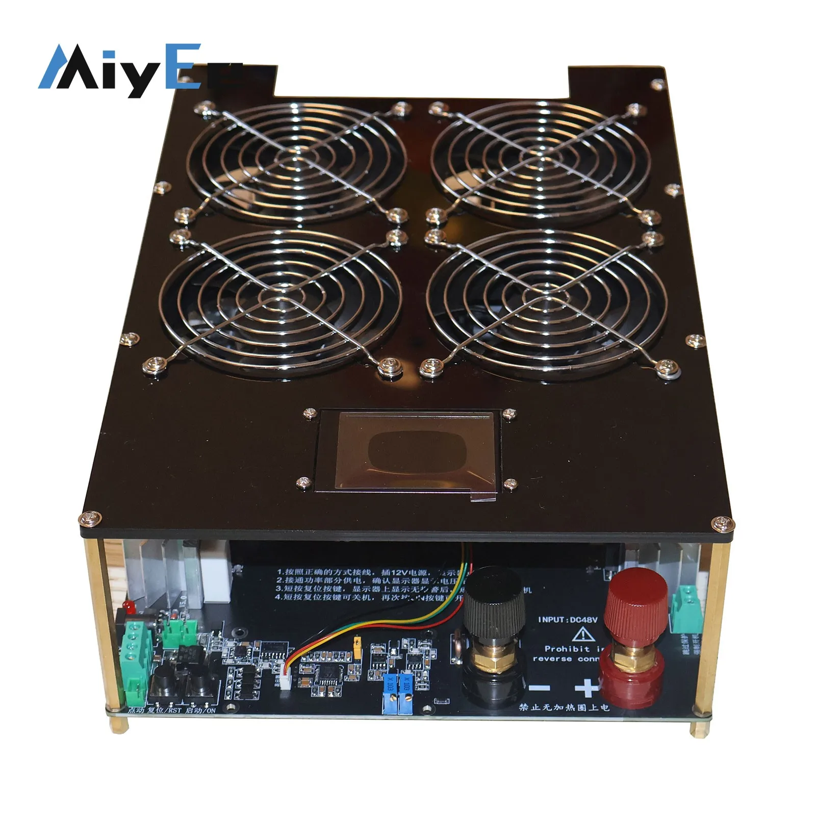 طقم سخان حثي 5000 وات مع مضخة مياه لملف تسخين اللوحة الرئيسية ذات 4 مراوح وإمدادات طاقة 12 فولت 2 أمبير