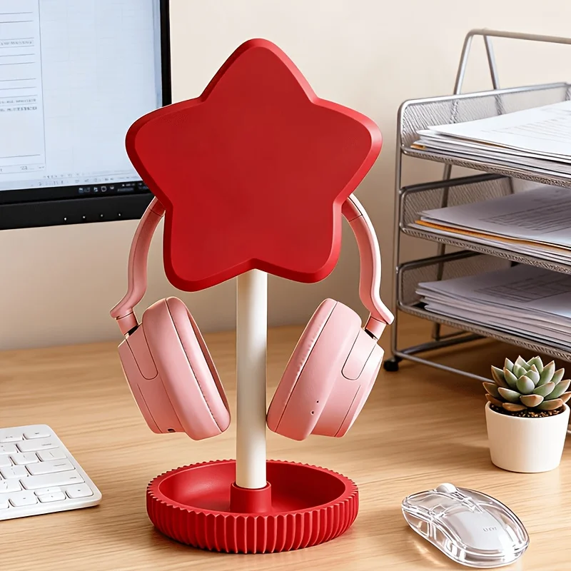 1pc Fashionable 3D Printed Headphone Stand with Stable Base,gaming Headset Stand,Minimalist Desk Accessories for Gamer Office image 6
