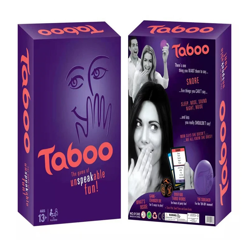 Classic Taboo Card Game Board Game Fun Finding Words Board Game Party Family Interactive Games for Adults