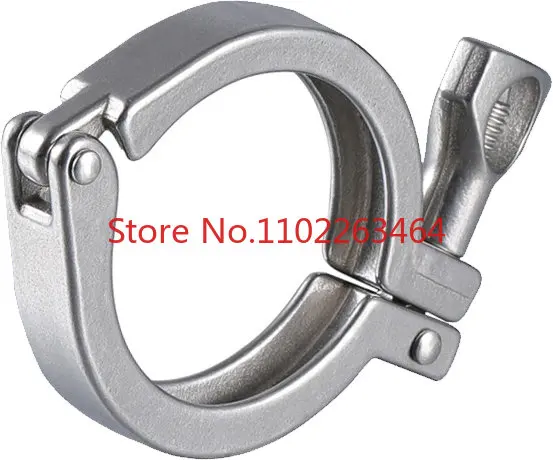 

304 stainless steel precision cast clamp sanitary quick-fit high pressure clamp joint strong throat clamp end clamp