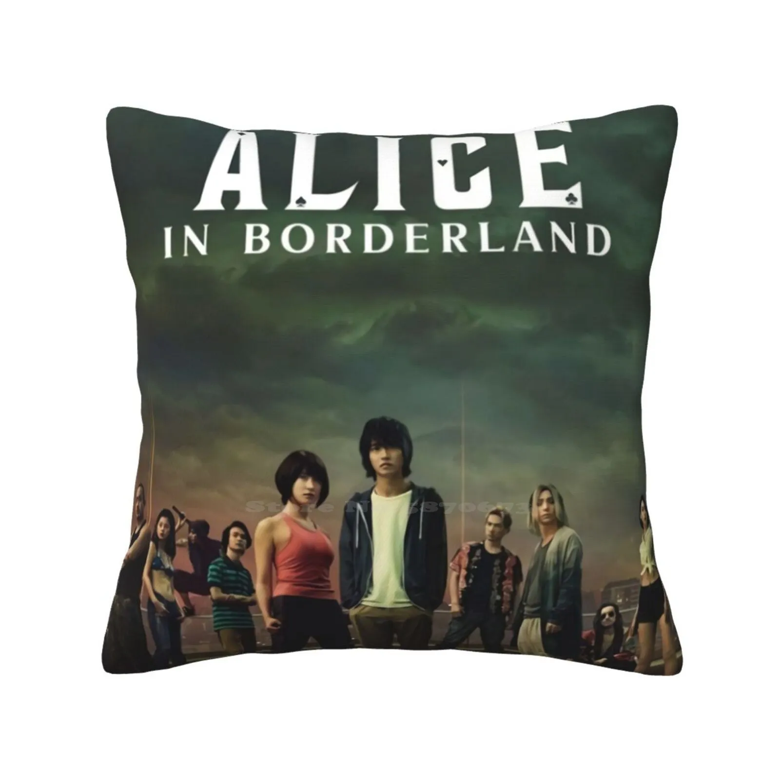 Alice In Borderland Fashion Sofa Throw Pillow Cover Pillowcase Retro Most Popular Alice In Borderland Arisu Anime Manga Japan