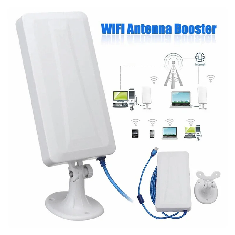 Long Range 150Mbps WiFi Extender Wireless Outdoor Router Repeater WLAN Antenna for Booster 5M